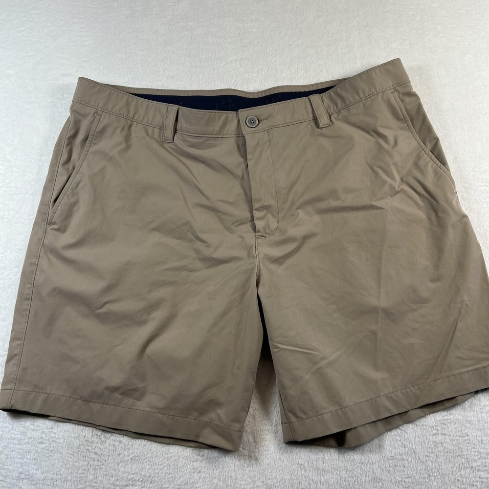 Southern Tide Brrr Shorts Mens 42 Beige 9 In Inseam Chino Stretch Lightweight